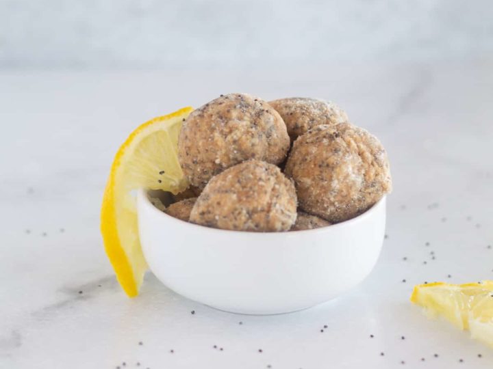 Image for Keto Lemon Poppy Seed Bites {Paleo, Gluten-Free, Vegan}