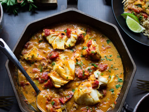 Image for Coconut Tomato Curry with Cod & Brown Rice