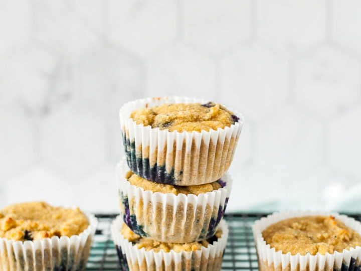 Image for Best Paleo Blueberry Muffins (Easy No Almond Flour Recipe!)