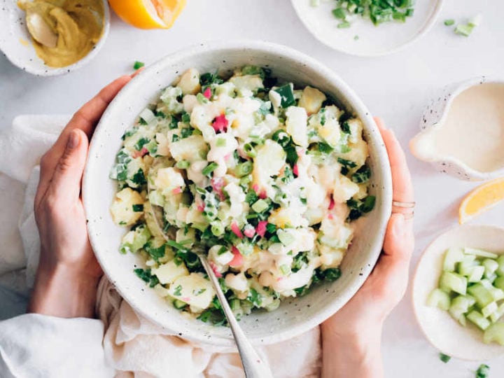 Image for Creamy Vegan Potato Salad (Easy & Healthy)
