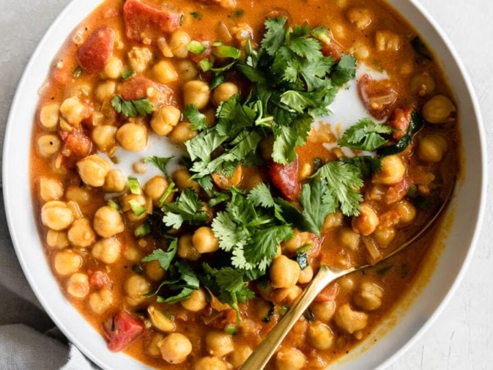 Image for Coconut Chickpea Curry (30 Minutes, Vegan)