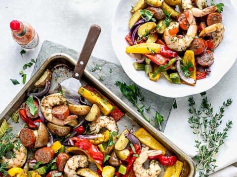 Image for Shrimp and Sausage Sheet Pan Dinner