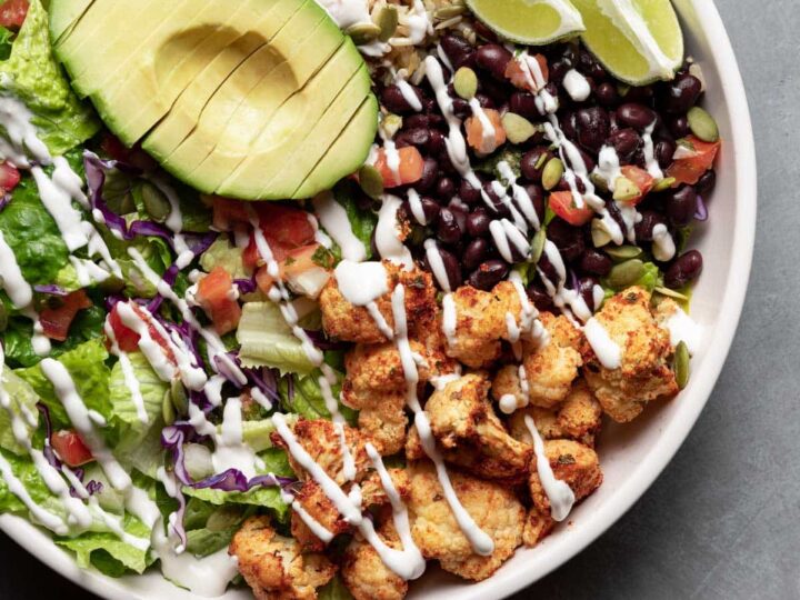 Image for Vegan Mexican Bowl with Spicy Roasted Cauliflower