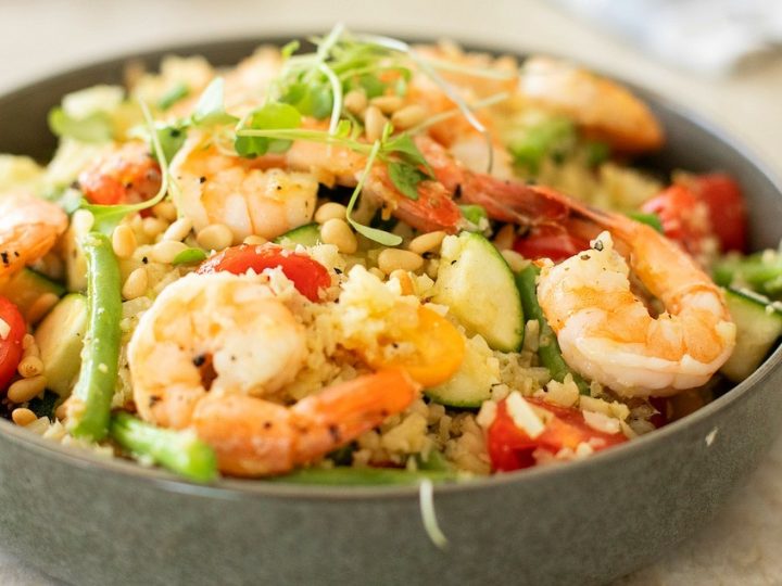Image for Lemony Shrimp and Vegetable Stir Fry Bowl