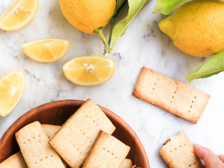 Image for Gluten-free Lemon Shortbread Cookies (Vegan)