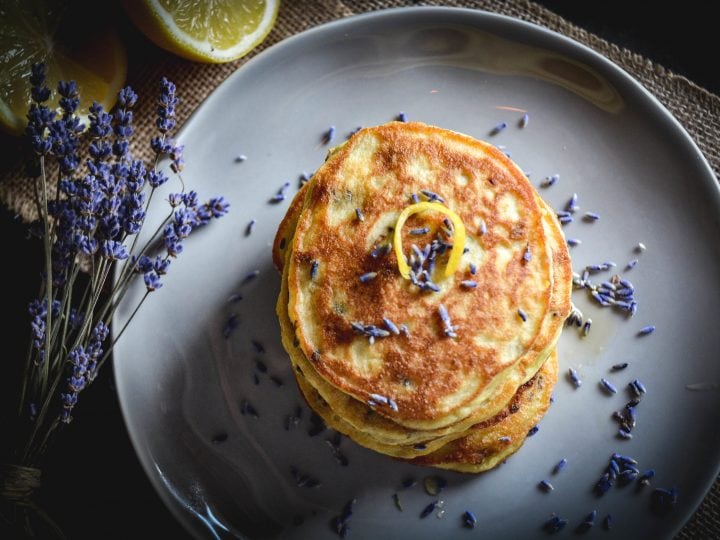 Image for Paleo Lavender Lemon Pancakes (Low-Carb, Paleo)