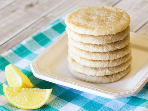 Image for chewy lemon sugar cookies | gluten free + vegan