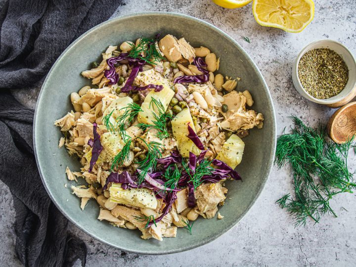 Image for White Bean Tuna Salad with Artichoke Hearts