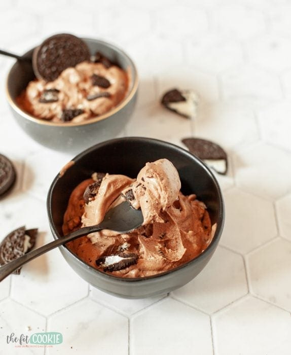 Dairy Free Chocolate Oreo Ice Cream (Gluten Free) • The Fit Cookie