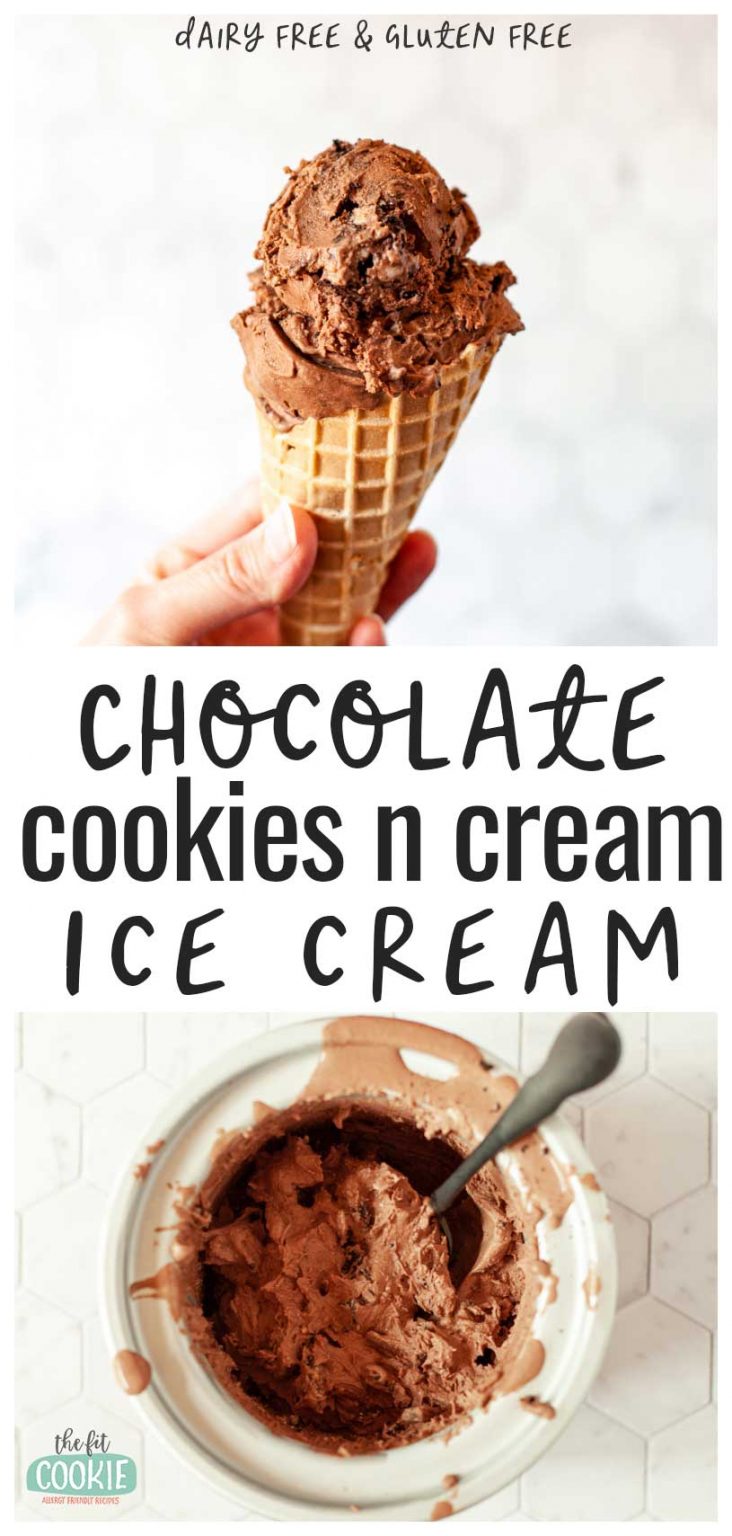 Dairy Free Chocolate Oreo Ice Cream (Gluten Free) • The Fit Cookie