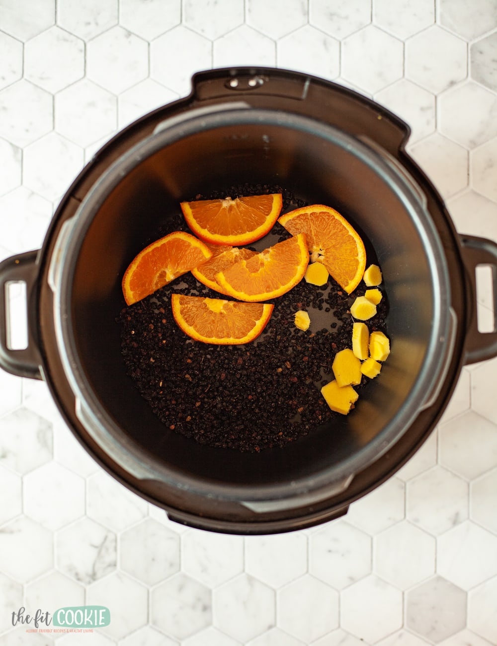 elderberry syrup in a pressure cooker