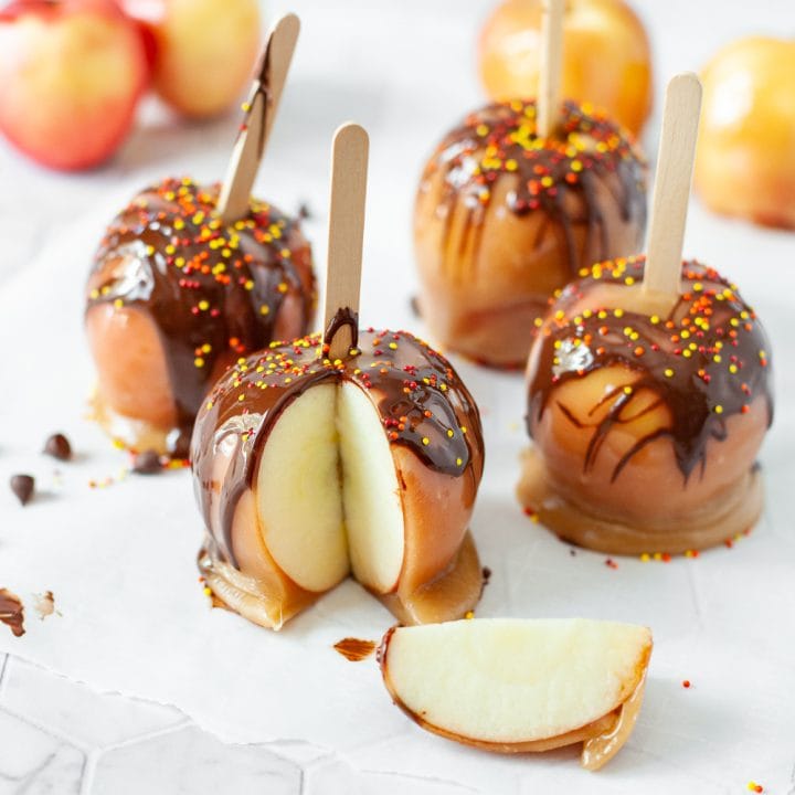 Dairy Free Caramel Apples (Gluten Free) • The Fit Cookie