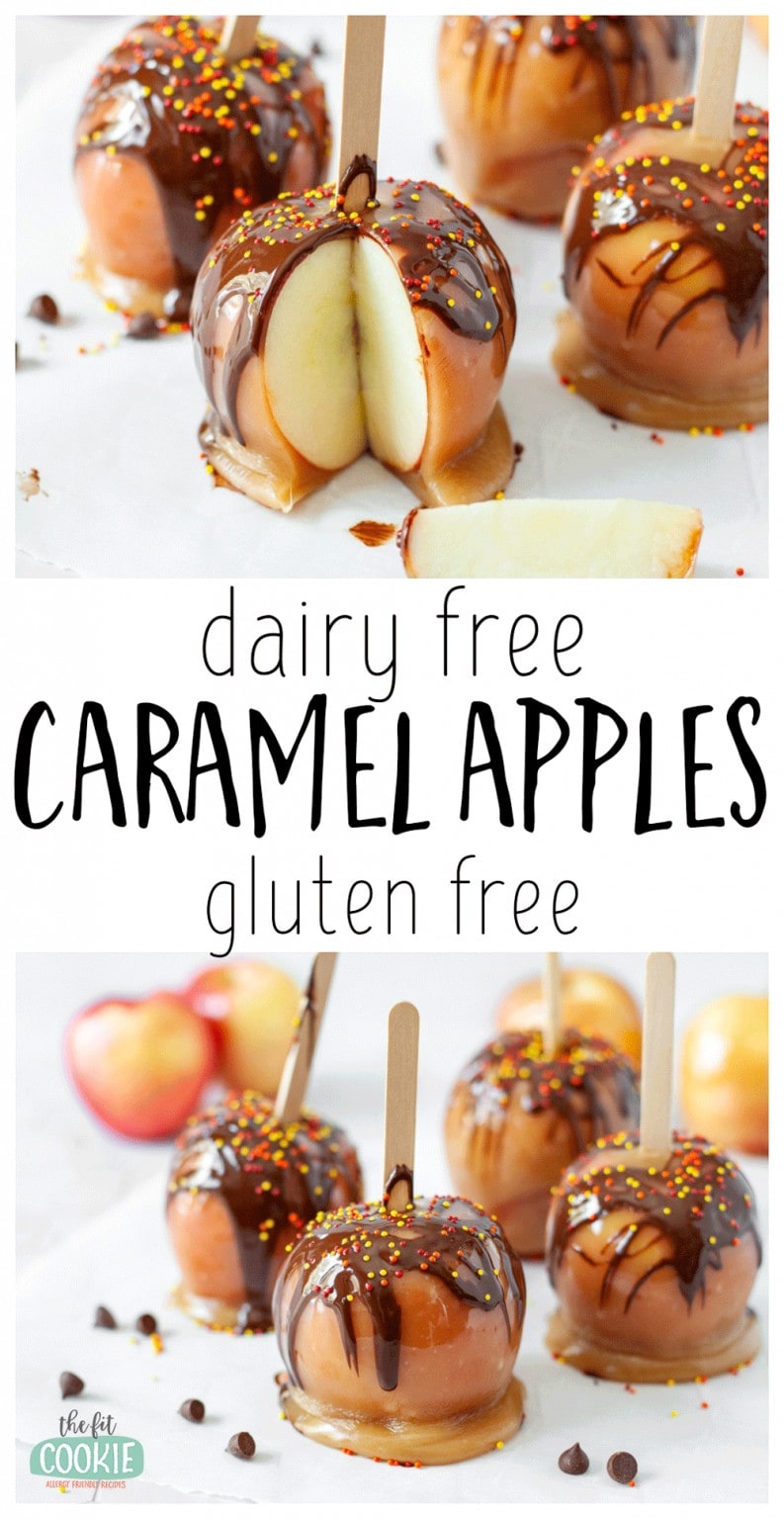 Dairy Free Caramel Apples (Gluten Free) • The Fit Cookie