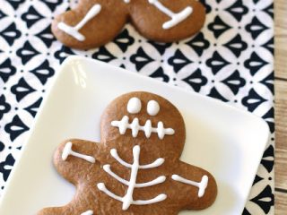 Image for gluten free vegan gingerbread skeleton cookies