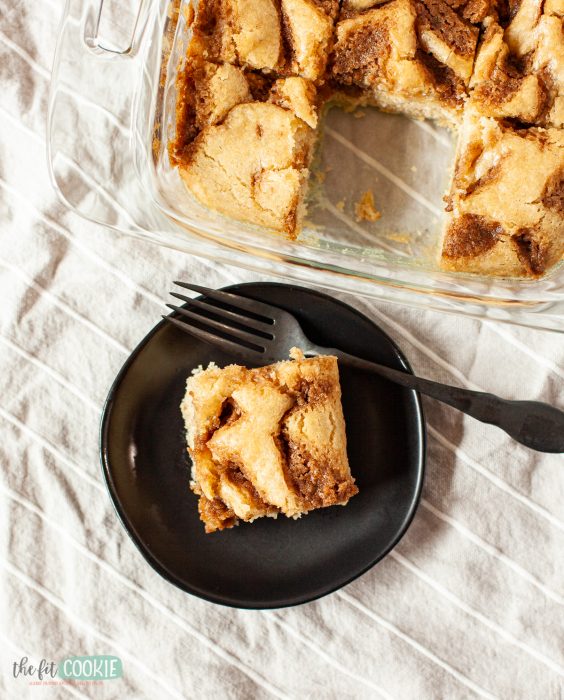 Gluten Free Cinnamon Roll Cake (Dairy Free) • The Fit Cookie