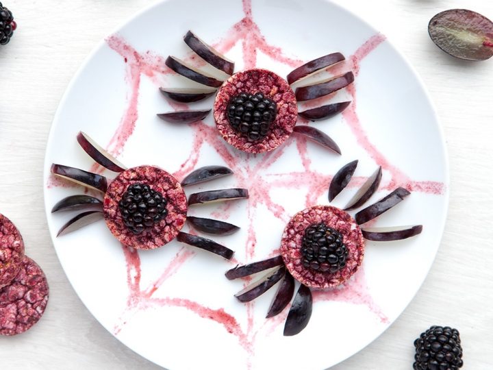 Image for Spooky Spider Halloween rice cakes 