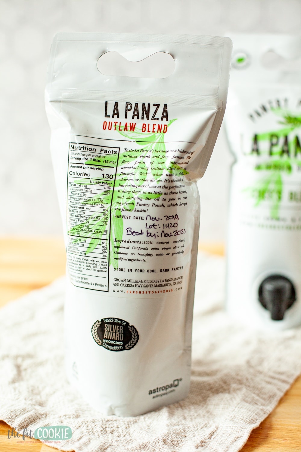 Pouch of La Panza olive oil Outlaw Blend