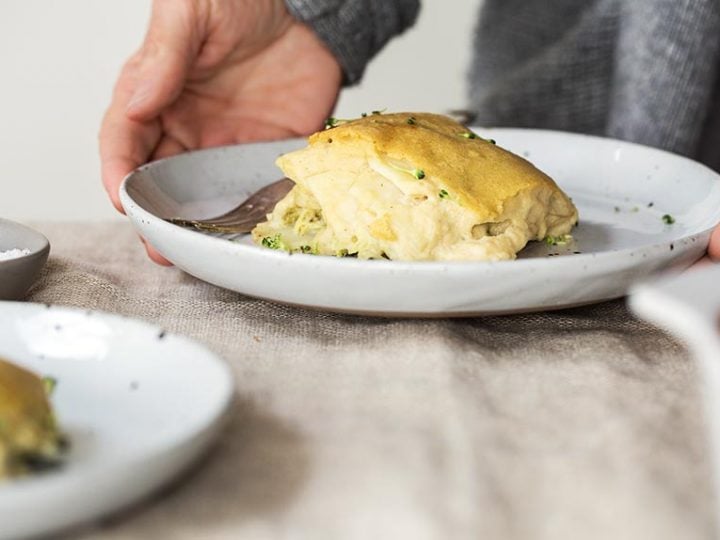 Image for Creamy Vegan Potato Broccoli Casserole (Gluten-Free & Oil-Free)