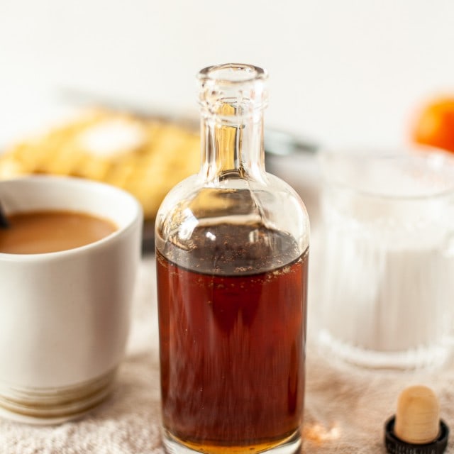 Homemade Vanilla Coffee Syrup (or Pancake Syrup!) • The Fit Cookie