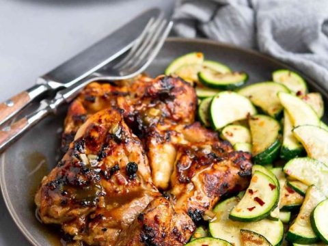 Image for Honey Balsamic Air Fryer Chicken Thighs