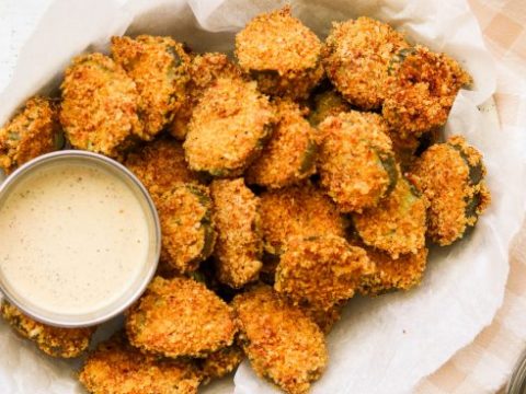 Image for Keto Air Fryer Fried Pickles (Paleo, Whole30)