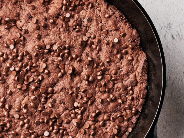 Image for Vegan Peanut Butter Chocolate Skillet Cookie