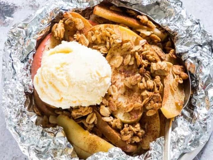 Image for Campfire Apple Crisp Foil Packets {Vegan, Gluten Free}