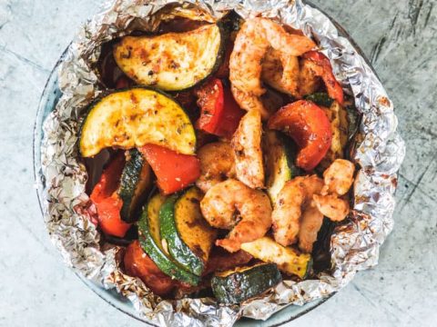 Image for Shrimp Foil Packets With Zucchini (K, LC, P, GF)