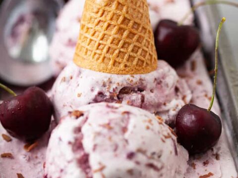 Image for Dairy Free Cherry Chocolate Ice Cream