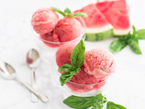 Image for Watermelon Basil Sorbet