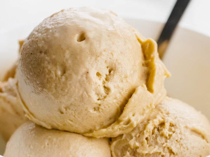 Image for Healthy Peanut Butter Ice Cream (vegan, paleo option) 