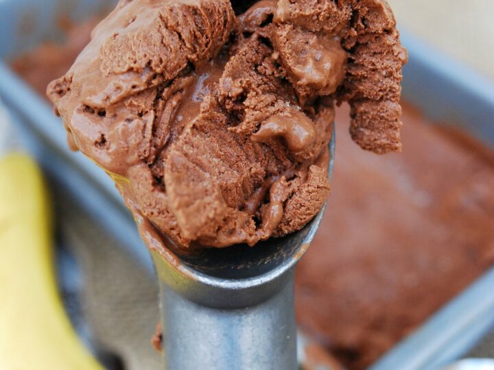 Image for No Churn Vegan Chocolate-Banana Ice Cream  (Top 8 Free)