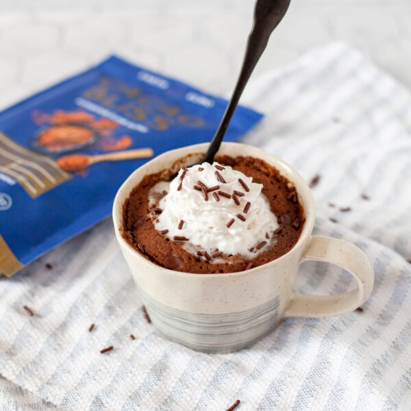 Gluten Free Double Chocolate Mug Cake (Dairy Free) • The Fit Cookie