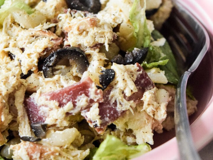 Image for Gluten Free Pasta Chicken Salad • Creamy Dairy Free Dressing