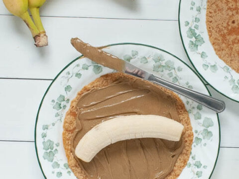 Image for Easy, 3 Ingredient SunButter Banana Wrap