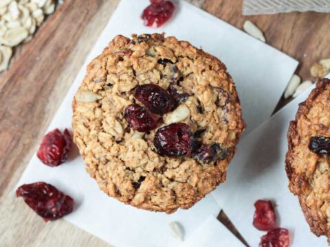Image for Baked Oatmeal Muffins with Cranberries