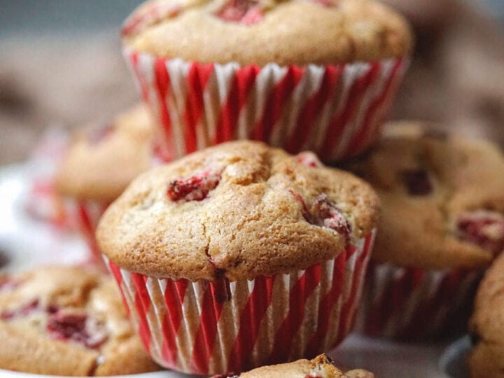 Image for Healthy Strawberry Muffins Gluten Free Dairy Free