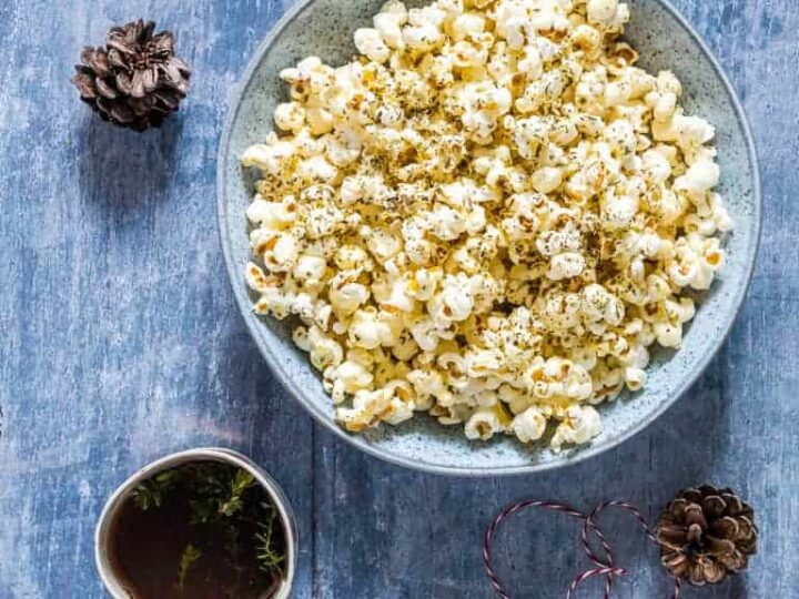 Image for 3 Ingredient Healthy Herb Popcorn {Vegan}