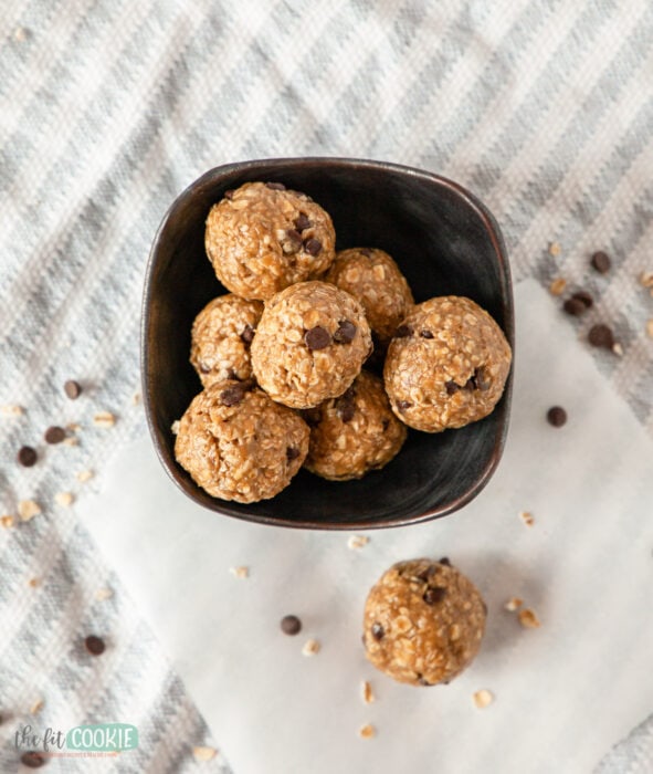 No Bake Chocolate Chip Energy Bites (Gluten Free) • The Fit Cookie