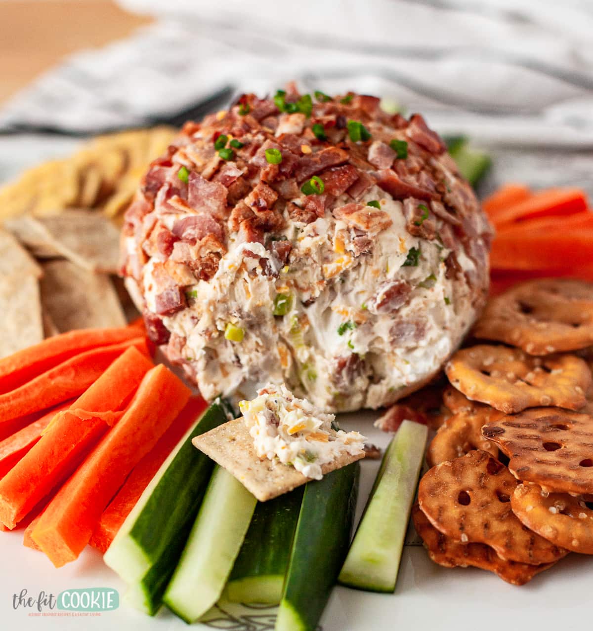 close up photo of a gluten free cheese ball 