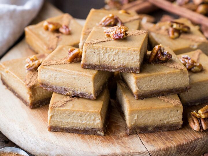 Image for Gingerbread Cheesecake Bars (Gluten Free, Paleo + Vegan)
