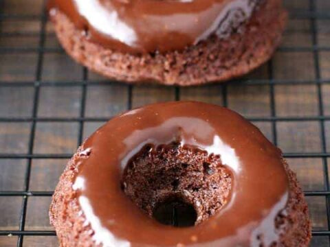 Image for Chocolate Gingerbread Donuts (Gluten Free, Vegan).