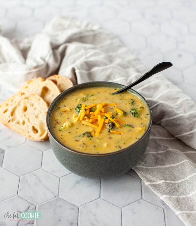 Dairy Free Broccoli Cheese Soup (Gluten Free) • The Fit Cookie