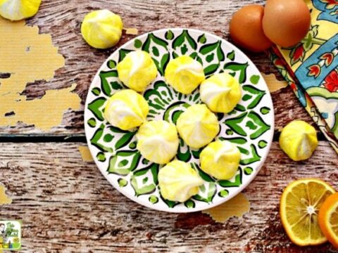 Image for Lemon Flavored Meringue Cookies Recipe