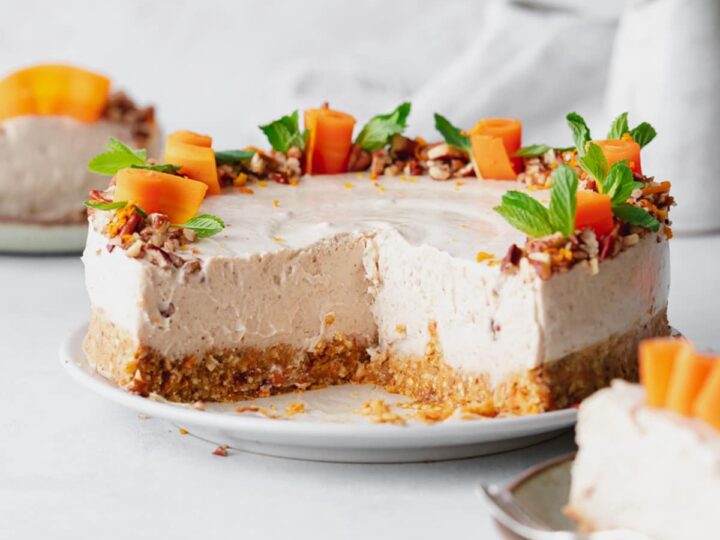 Image for No-Bake Carrot Cake Cheesecake - Vegan & Gluten Free