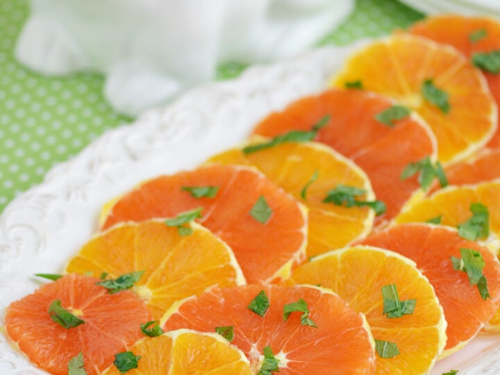 Image for Honey Mint Orange Slices Recipe