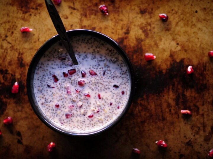 Image for Honey Ginger Pomegranate Chia Seed Pudding (Gluten-Free, Vegan Option)