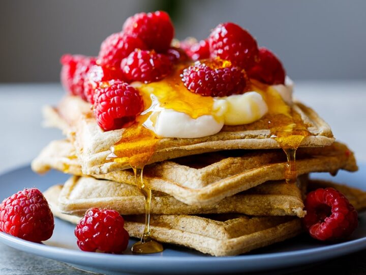 Image for Easy healthy banana oat waffles