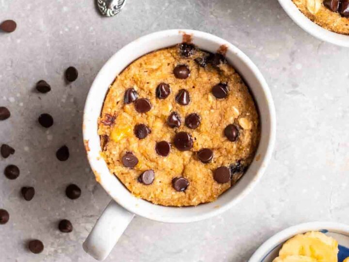 Image for Eggless Banana Oat Mug Cake