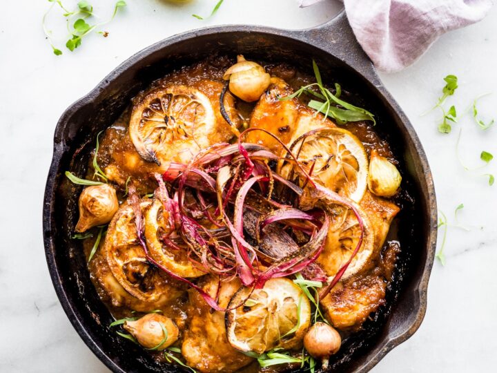 Image for Crispy Rhubarb Lemon Chicken Bake {Paleo}